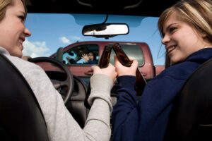 girls drinking and driving accident