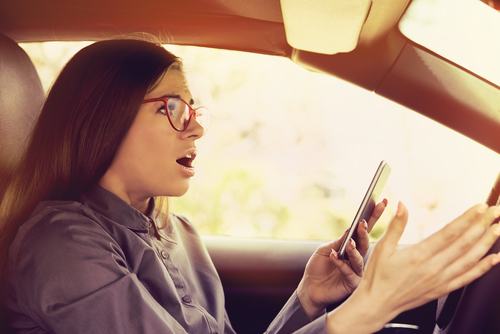 distracted driving accident colmar pennsylvania