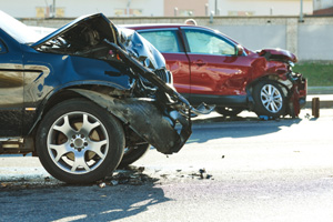 car crash accident on street